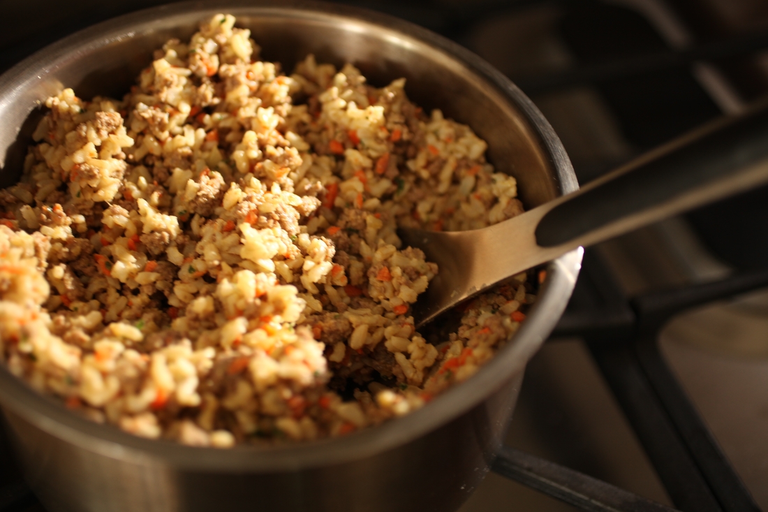 Homemade dog food for frenchies Chicken and Rice Delight